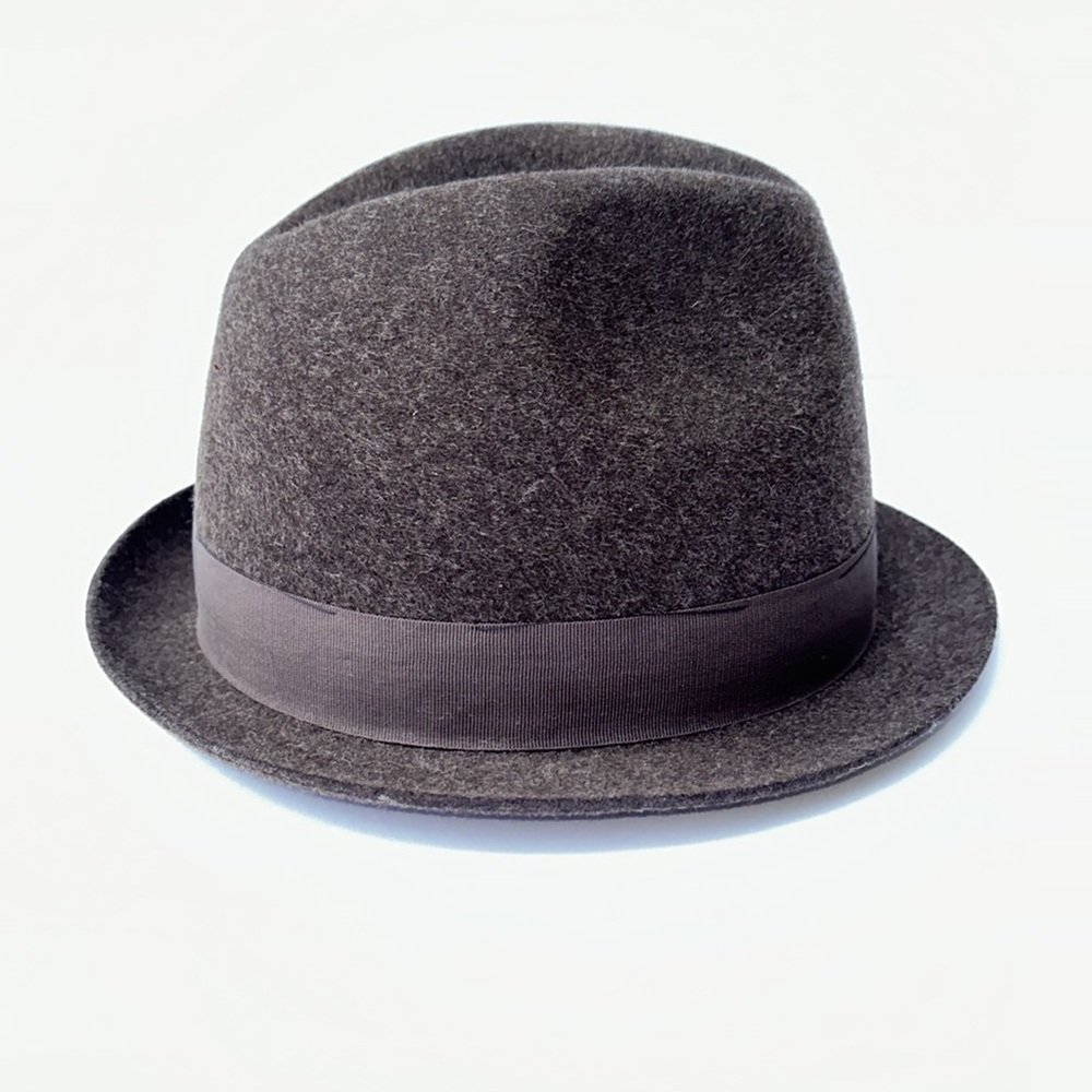 BORSALINO Grand Prix Paris 1900 Italian Vintage Fur Felt Mens Fedora Hat - Picture 5 of 13